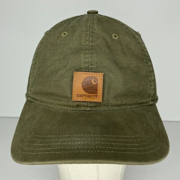 Carhartt Green Distressed Adjustable Hat - Picture 1 of 11
